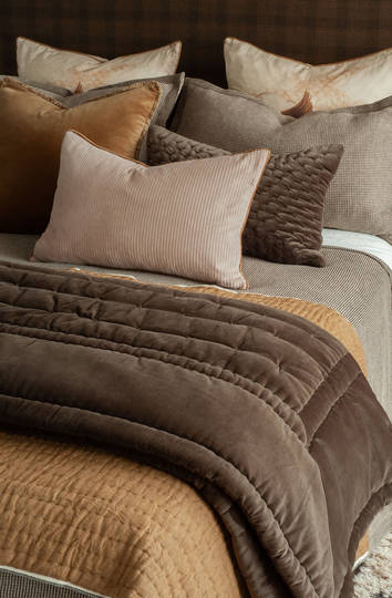 Bianca Lorenne Mica Cocoa Comforter | Luxury Velvet Comforter NZ